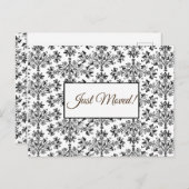 Carte Postale Fluide Editable Noir sur Blanc Feu Déplacé (Devant / Derrière)