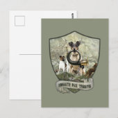 Carte Postale Fluide Fox Terrier (Devant / Derrière)