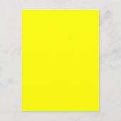 Carte Postale Fluo jaune pur plaisir à Customiser (Devant)