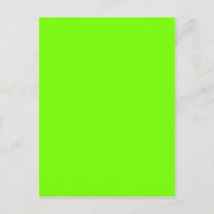 Carte Postale fluorescent vert