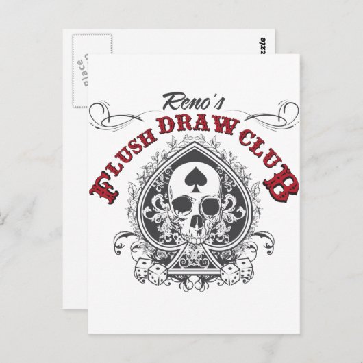 Carte Postale Flush Draw (Devant / Derrière)