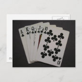 Carte Postale Flush Royal (Devant / Derrière)