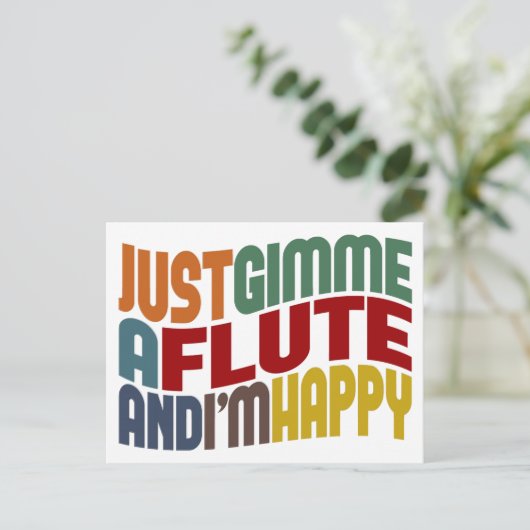 Carte Postale Flûte (Debout devant)