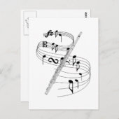 Carte Postale Flûte (Devant / Derrière)