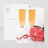 Carte Postale flûte de champagne (Devant / Derrière)
