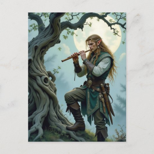 Carte Postale Flûte Elf (Devant)