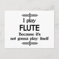 Flûte - Joue Toute Seule Musique Déco Drôle