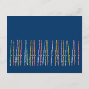 Carte Postale Flutes de Crayon