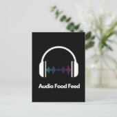 Carte Postale Flux audio alimentaire (Debout devant)