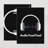Carte Postale Flux audio alimentaire (Devant / Derrière)