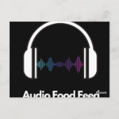 Carte Postale Flux audio alimentaire (Dos)