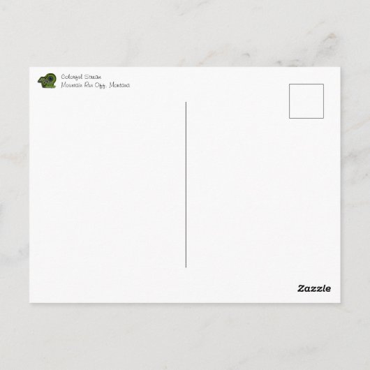 Carte Postale Flux coloré (Dos)