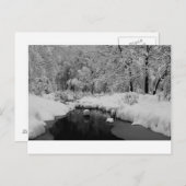 Carte Postale Flux couvert de neige (Devant / Derrière)