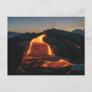 Carte Postale Flux de lave Kilauea Éruption volcanique Hawaii 20