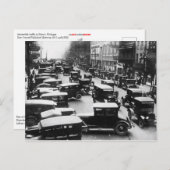 Carte Postale Flux de trafic de Détroit vintage (Devant / Derrière)