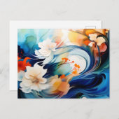 Carte Postale Flux éthéré d'encre d'alcool (Devant / Derrière)