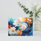 Carte Postale Flux éthéré d'encre d'alcool (Debout devant)