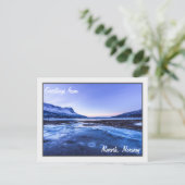 Carte Postale Flux gelé sur les rivages Narvik (Debout devant)