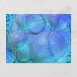 Carte Postale Flux intérieur VI - Aqua & Azure Galaxy