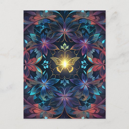 Carte Postale Flux papillon (Devant)