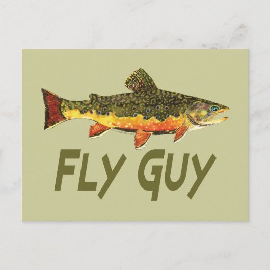 Carte Postale Fly Fisherman (Devant)