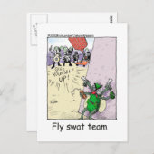 Carte Postale Fly Swat Team Funny Police Cadeaux & Objets de col (Devant / Derrière)