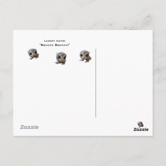 Carte Postale Flyby de Lemmy, Tour Eiffel (Dos)