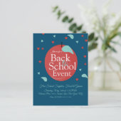 Carte Postale Flyer Confettis de pomme automne événement de rent (Debout devant)