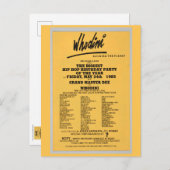 Carte Postale Flyer Hip hop (Devant / Derrière)