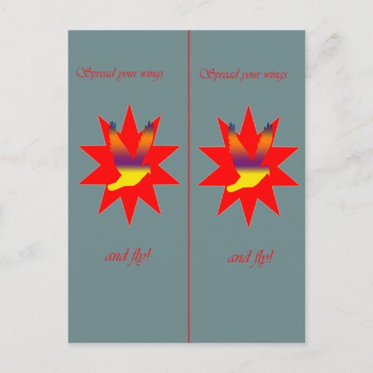 Carte Postale Flying Bird signet (Devant)