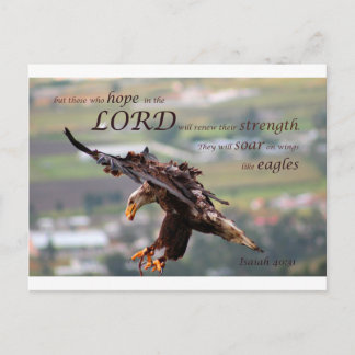 Carte Postale Flying Eagle Bible Verse.jpg