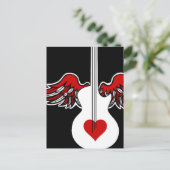 Carte postale Flying Heart Guitar (Debout devant)