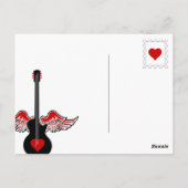 Carte postale Flying Heart Guitar (Dos)