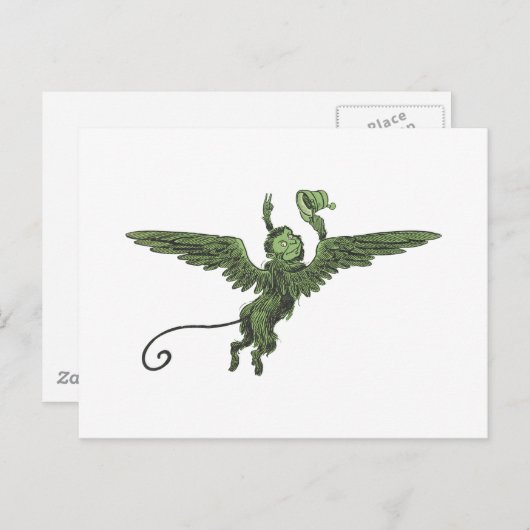 Carte Postale Flying Monkey, Wizard of Oz (Devant / Derrière)
