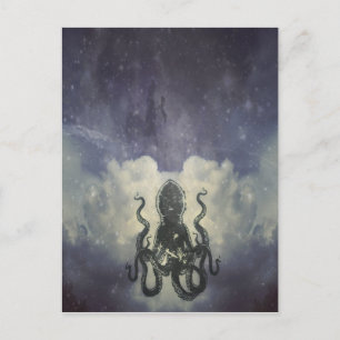 Carte Postale Flying Octopus Card