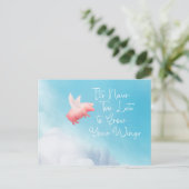 Carte Postale Flying Pig Grow Your Wings (Debout devant)