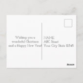 Carte Postale Flying Santa Claus with Crescent Moon (Dos)