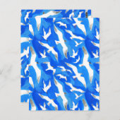 Carte Postale Flying seagulls on sky blue (Devant / Derrière)