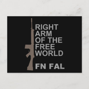 Carte Postale FN FAL bras droit du monde libre