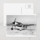 Carte Postale Focke Wulf Fw190 Fighter, Sur Le Tarmac (Devant / Derrière)