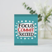 Carte postale Focus Commit Réussi (Debout devant)