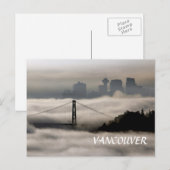 Carte Postale Fog de Vancouver (Devant / Derrière)