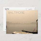 Carte Postale Foggy Baltimore (Devant / Derrière)