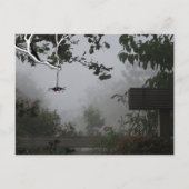 Carte Postale Foggy Jardin d'automne avec Spider do-it-yourself  (Devant)