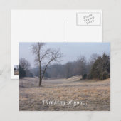 Carte Postale Foggy Meadow (Devant / Derrière)