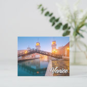 Carte Postale Foggy Venice, Italie (Debout devant)