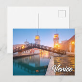 Carte Postale Foggy Venice, Italie (Devant / Derrière)