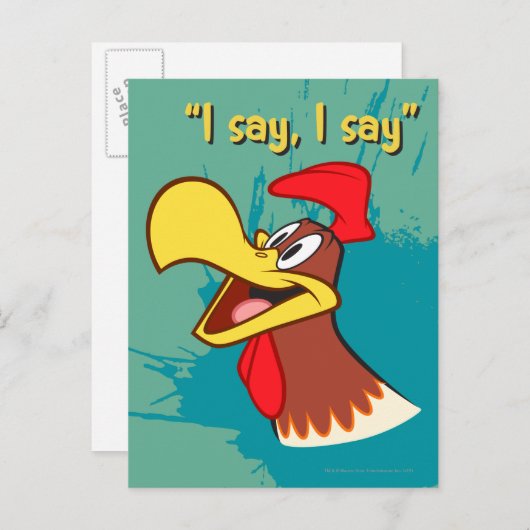 Carte Postale Foghorn en levant les yeux (Devant / Derrière)