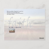 Carte Postale Foi (Dos)