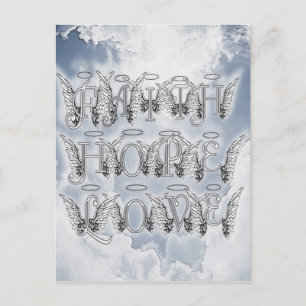 Carte Postale Foi, Espoir et Amour